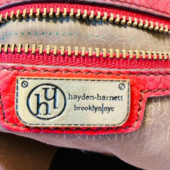 Hayden-Harnett Red Havana Hobo Handbag - Picture 6 of 9